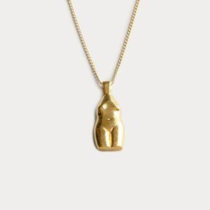 Wolf Circus The Woman Vase in Gold
